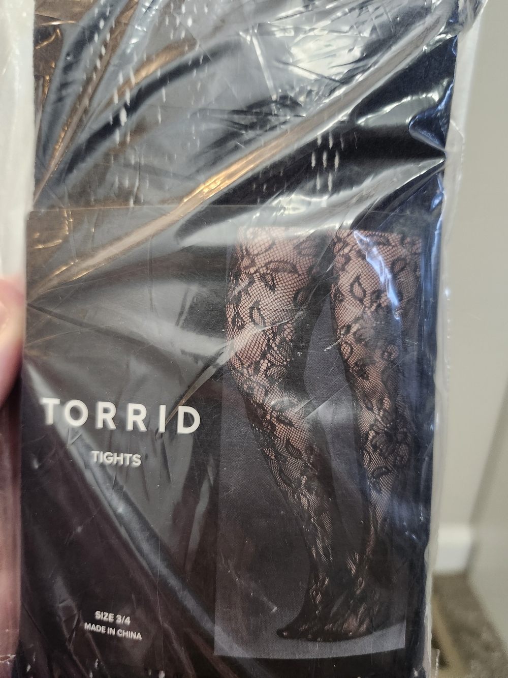 Torrid Black Microfiber & Patterned Tights Bundle, NWT - Picture 3 of 6